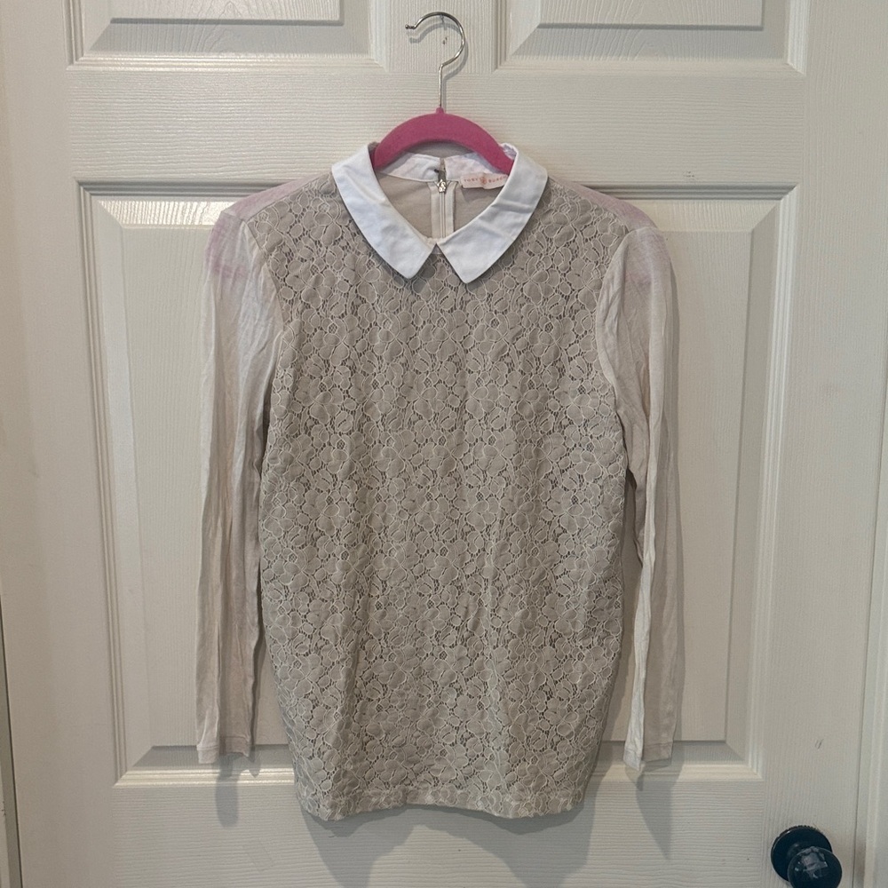 Tory Burch Gabriella lace top, small - Picture 2 of 8